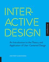 Interactive Design : An Introduction to the Theory and Application of User-Centered Design.