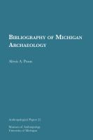 Bibliography of Michigan archaeology /