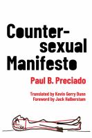 Countersexual manifesto /