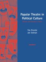 Popular Theatre in Political Culture : Britain and Canada in focus.