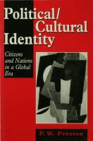 Political/Cultural Identity : Citizens and Nations in a Global Era.