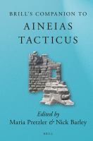 Brill's Companion to Aineias Tacticus.