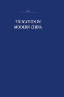 Education in Modern China.