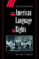 The American language of rights