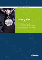 Safety First How Local Processes of Securitization Have Affected the Position and Role of Dutch Mayors  /