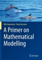 A Primer on Mathematical Modelling