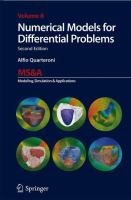 Numerical Models for Differential Problems