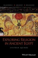 Exploring religion in ancient Egypt