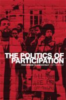 The politics of participation From Athens to e-democracy.