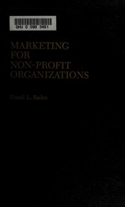 Marketing for non-profit organizations /