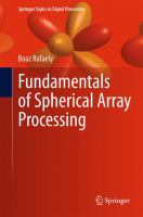 Fundamentals of Spherical Array Processing