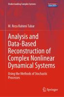 Analysis and Data-Based Reconstruction of Complex Nonlinear Dynamical Systems Using the Methods of Stochastic Processes /