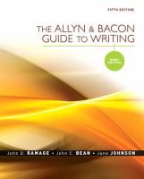 The Allyn & Bacon guide to writing /