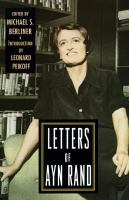 Letters of Ayn Rand /