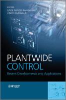 Plantwide Control : Recent Developments and Applications.