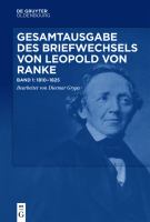 Gesamtausgabe des Briefwechsels von Leopold von Ranke