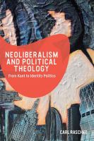 Neoliberalism and political theology : from Kant to identity politics /