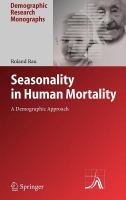 Seasonality in human mortality a demographic approach /