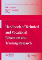 Handbook of Technical and Vocational Education and Training Research.