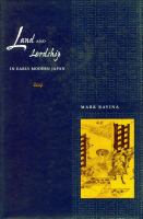 Land and lordship in early modern Japan