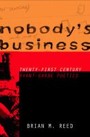 Nobody's business : twenty-first century avant-garde poetics /