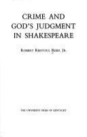 Crime and God's judgment in Shakespeare /