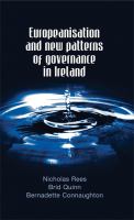 Europeanisation and new patterns of governance in Ireland /