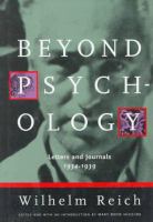 Beyond psychology : letters and journals, 1934-1939 /