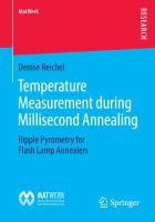 Temperature Measurement during Millisecond Annealing Ripple Pyrometry for Flash Lamp Annealers /