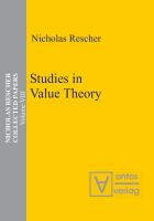 Studies in Value Theory.