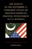 The effects of the September 11 terrorist attack on Pakistani-American parental involvement in U.S. schools