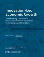 Innovation-led economic growth transforming tomorrow's developing economies through technology and innovation /