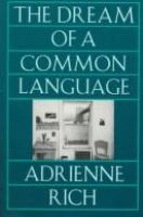 The dream of a common language : poems, 1974-1977 /