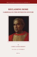 Reclaiming Rome : cardinals in the fifteenth century /