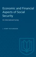 Economic and financial aspects of social security : an international survey.