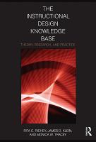 The Instructional Design Knowledge Base : Theory, Research, and Practice.