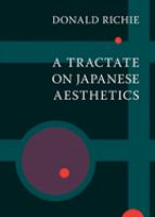 A tractate on Japanese aesthetics /