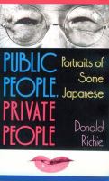 Public people, private people : portraits of some Japanese /