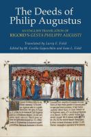 The deeds of Philip Augustus : an English translation of Rigord's "Gesta Philippi Augusti" /