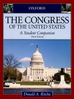 The Congress of the United States a student companion /