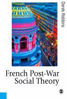 French Post-War Social Theory : International Knowledge Transfer.