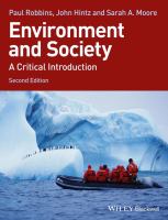 Environment and society a critical introduction /