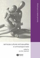 Same-Sex Cultures and Sexualities : An Anthropological Reader.