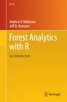 Forest Analytics with R An Introduction /