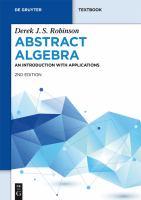 Abstract algebra an introduction with applications /