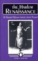 The Harlem Renaissance an annotated reference guide for student research /