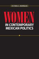Women in Contemporary Mexican Politics.