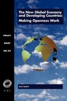 The new global economy and developing countries : making openness work /