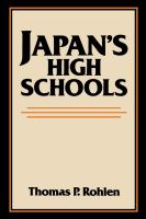 Japan's high schools /