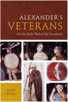 Alexander's veterans and the early wars of the successors